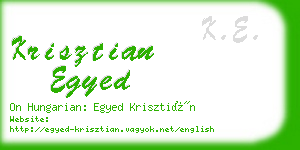 krisztian egyed business card